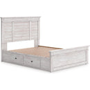  Size_King  -- Signature Design by Ashley Makidern Panel Bed with Storage IMAGE 1