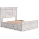  Size_Queen  -- Signature Design by Ashley Makidern Panel Bed with Storage IMAGE 1