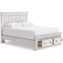  Size_Full  -- Makidern PCB1171B23 Full Panel Storage Bed IMAGE 2