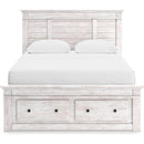  Size_Full  -- Makidern PCB1171B23 Full Panel Storage Bed IMAGE 7