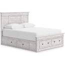  Size_Full  -- Makidern PCB1171B35 Full Panel Bed with Storage IMAGE 1