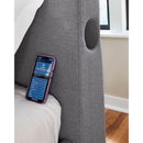 Size_Twin  -- Verishaw PCB2721B23 Twin Upholstered Bed IMAGE 13