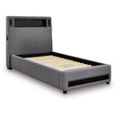  Size_Twin  -- Verishaw PCB2721B23 Twin Upholstered Bed IMAGE 4