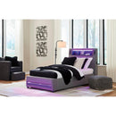  Size_Twin  -- Verishaw PCB2721B23 Twin Upholstered Bed IMAGE 5
