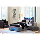  Size_Twin  -- Verishaw PCB2721B23 Twin Upholstered Bed IMAGE 7