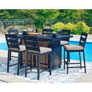  Signature Design by Ashley East Beach PCP587-665 Rectangular Bar Table with Fire Pit IMAGE 8