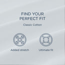  Tempur-Pedic TEMPUR Classic Cotton Sheet Set Sleepy Silver Mist (Full) IMAGE 12