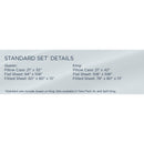  Tempur-Pedic TEMPUR Classic Cotton Sheet Set Sleepy Silver Mist (Full) IMAGE 19