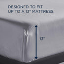  Tempur-Pedic TEMPUR Classic Cotton Sheet Set Sleepy Silver Mist (Full) IMAGE 3