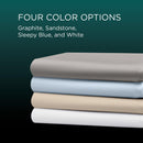  Tempur-Pedic TEMPUR Luxe Egyptian Cotton Pillowcase Set  Sleepy Blue (Queen) IMAGE 15