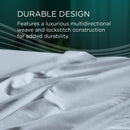  Tempur-Pedic TEMPUR Luxe Egyptian Cotton Pillowcase Set  Sleepy Blue (Queen) IMAGE 16