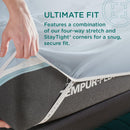  Tempur-Pedic TEMPUR Luxe Egyptian Cotton Pillowcase Set  Sleepy Blue (Queen) IMAGE 18