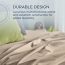  Tempur-Pedic TEMPUR Luxe Egyptian Cotton Sheet Set Sandstone (King) IMAGE 7