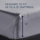  Tempur-Pedic TEMPUR Luxe Egyptian Cotton Sheet Set Silver Mist (Full) IMAGE 3