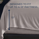  Tempur-Pedic TEMPUR Rayon from Bamboo Sheet Set Cool Gray (Twin) IMAGE 3