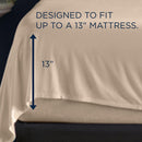  Tempur-Pedic TEMPUR Rayon from Bamboo Sheet Set Sandstone (Twin XL) IMAGE 3