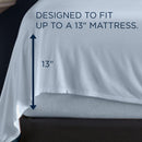  Tempur-Pedic TEMPUR Rayon from Bamboo Sheet Set Sleepy Blue (Split California King) IMAGE 3