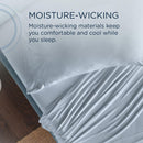  Tempur-Pedic TEMPUR Rayon from Bamboo Sheet Set Sleepy Blue (Twin) IMAGE 7