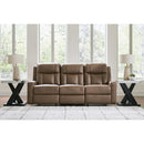  Benchcraft Mackmenville Reclining Leather Look Sofa 7471488 IMAGE 5