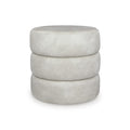  Manufacturer Color_Bone -- Ummi A3000792 Swivel Accent Ottoman IMAGE 1