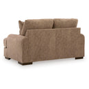  Manufacturer Color_Pecan  -- Signature Design by Ashley Jayne Park Stationary Fabric Loveseat IMAGE 3