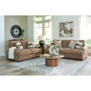  Manufacturer Color_Pecan  -- Signature Design by Ashley Jayne Park Stationary Fabric Loveseat IMAGE 6