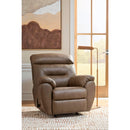  Manufacturer Color_Biscotti  -- Signature Design by Ashley Elksworth Rocker Leather Look Recliner IMAGE 5