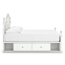  Size_Full  -- Signature Design by Ashley Kozlani Upholstered Panel Bed with Storage IMAGE 4