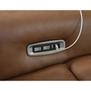  Signature Design by Ashley Magic Man Power Reclining Leather Match 4 pc Sectional PCU1070046A/PCU1070058/PCU1070062/PCU1070077 IMAGE 3