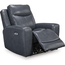  Manufacturer Color_Admiral  -- Signature Design by Ashley Next Move Power Leather Match Recliner IMAGE 2