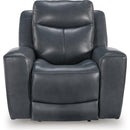  Manufacturer Color_Admiral  -- Signature Design by Ashley Next Move Power Leather Match Recliner IMAGE 3