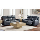  Manufacturer Color_Admiral  -- Signature Design by Ashley Next Move Power Reclining Leather Match Sofa IMAGE 5