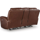  Manufacturer Color_Mahogany  -- Next Move PCU1210218 Power Reclining Loveseat with Console and Adjustable Headrest IMAGE 4