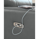  Manufacturer Color_Tideon  -- Signature Design by Ashley Pennacle Pier Power Leather Match Recliner IMAGE 10
