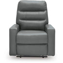  Manufacturer Color_Tideon  -- Signature Design by Ashley Pennacle Pier Power Leather Match Recliner IMAGE 3