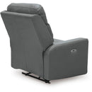  Manufacturer Color_Tideon  -- Signature Design by Ashley Pennacle Pier Power Leather Match Recliner IMAGE 4