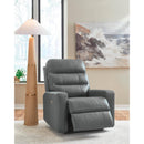  Manufacturer Color_Tideon  -- Signature Design by Ashley Pennacle Pier Power Leather Match Recliner IMAGE 6