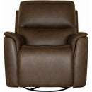 Flexsteel Henry Power Swivel Glider Leather Recliner Henry 1041-53P5-94672 Power Recliner - Burnt Umber IMAGE 3