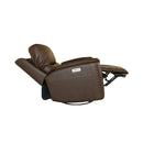  Flexsteel Henry Power Swivel Glider Leather Recliner Henry 1041-53P5-94672 Power Recliner - Burnt Umber IMAGE 9