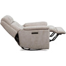  Flexsteel Sophisticated Oat Swivel Glider Fabric Recliner Q2424-53P3-41082 IMAGE 10