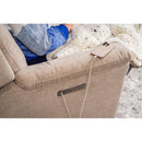  Flexsteel Sophisticated Oat Swivel Glider Fabric Recliner Q2424-53P3-41082 IMAGE 6