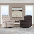  Flexsteel Sophisticated Oat Swivel Glider Fabric Recliner Q2424-53P3-41082 IMAGE 9