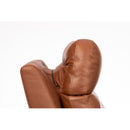  Flexsteel Refined Hickory Power Swivel Glider Leather Recliner Q3421-53P3-73570 IMAGE 7