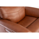  Flexsteel Refined Hickory Power Swivel Glider Leather Recliner Q3421-53P3-73570 IMAGE 9
