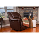  Flexsteel Plush Tavern Power Glider Leather Recliner Q3432-54P3-73770 IMAGE 2