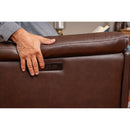  Flexsteel Plush Tavern Power Glider Leather Recliner Q3432-54P3-73770 IMAGE 6