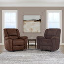  Flexsteel Plush Tavern Power Glider Leather Recliner Q3432-54P3-73770 IMAGE 8