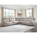  Benchcraft Gravier U13300S5 6 pc Power Reclining Sectional with Storage Console IMAGE 2