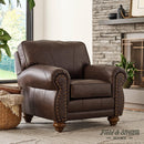  Best Home Furnishings Noble Stationary Leather Match Chair FSC64DWLU 75556L IMAGE 2