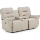  Best Home Furnishings Unity Reclining Leather Match Loveseat with Console L735CC4 71957L IMAGE 1